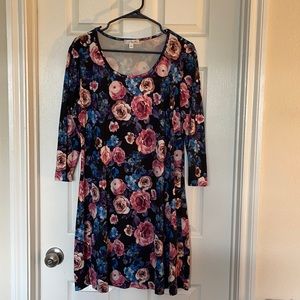 Floral Long Sleeve Dress